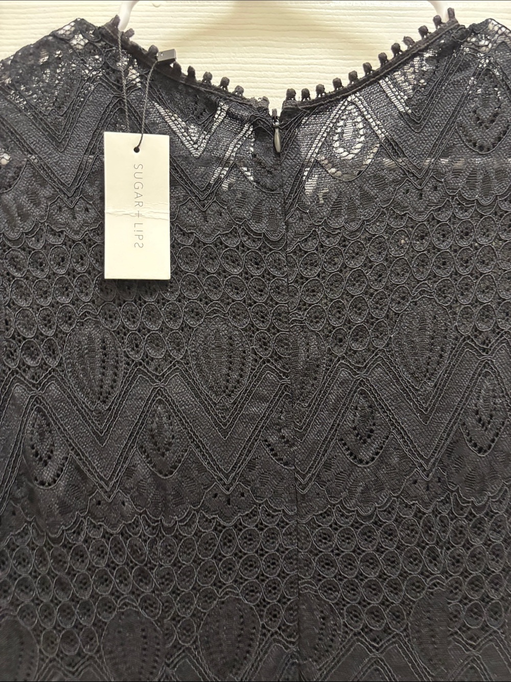 Sugarlips Black Lace Long-Sleeve Sheath Dress - Picture 5 of 8